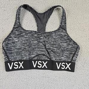 Victoria's Secret VSX Black Cray Sports Bra Size L